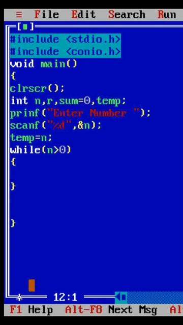 C Program to Check a Number is Palindrome or Not - Part 5 | C Programming #shorts #codeing