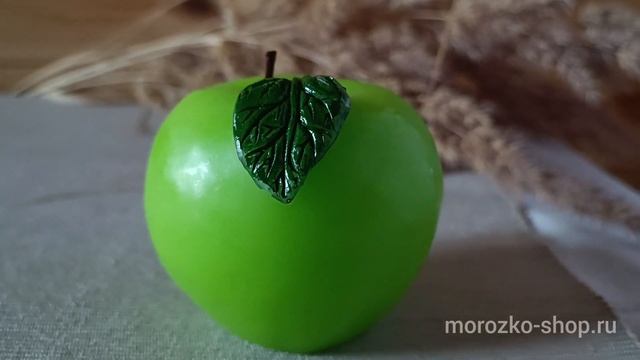 Свеча ароматизированная фигурная ЯБЛОКО, 7.5 см, Омский Свечной  9151-свеча