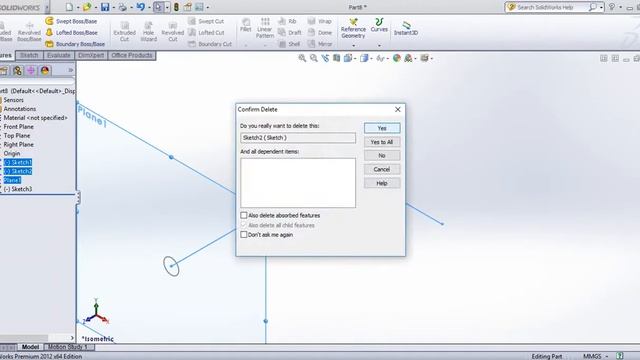 SolidWorks Tutorial in Tamil 51: Composite Curve |Curve | Part | Solid