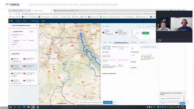 Beiladungen für LKW Transport finden und anbieten - Leerfahrten vermeiden I Trans.eu Webinar смотреть онлайн