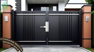 Распашные ворота фото идеи для вдохновения 🏡 (89)