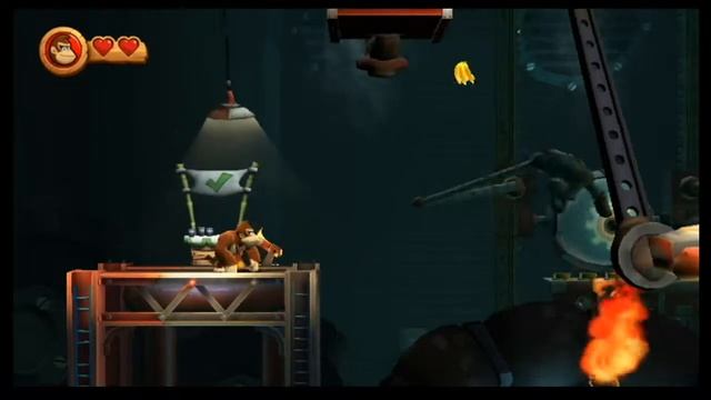 Donkey Kong Country Returns (Wii 720p) World 7-3: Handy Hazards