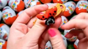 Распаковываем кучу шоколадных яиц Kinder Surprise | Новая весенняя коллекция