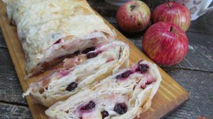 Яблочный пирог в лаваше