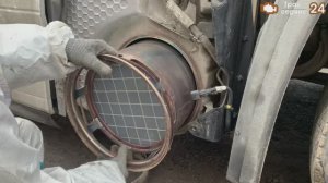 Renault T. Удаление катализатора.