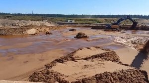 гидронамыв песка на карьере