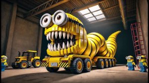 Мультики для детей. Миньоны LEGO превращаются в ГИГАНТСКИХ червей. Мультики смотреть онлайн