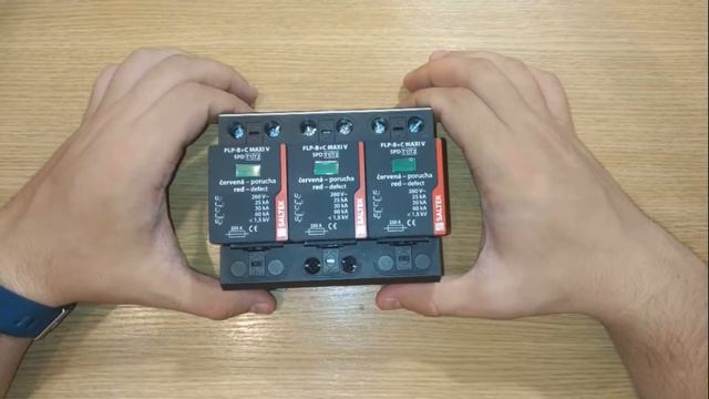 ⚡ FLP-B+C MAXI VS/3 – Пристрій захисту від імпульсних перенапруг (ПЗІП) | SALTEK 🔧💡 смотреть онлайн