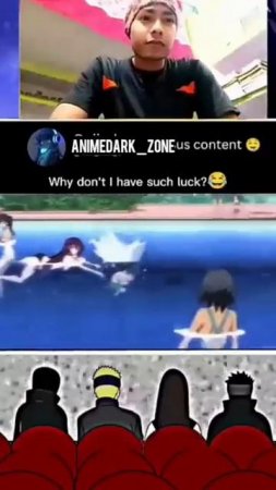 Naruto squad reaction on Lucky boy 😁 Credit- @onii_chan_0