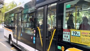 Автобус ПАЗ-422320 ”Citymax-9” следует по маршруту 19к ”ТЦ Мега - МЦД Химки”