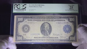 100 долларов 1914