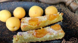 Абрикосовый пирог на кукурузной муке