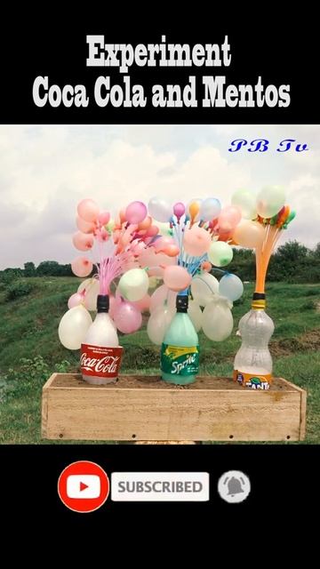Experiment Coca Cola and Mentos | PB Tv #Shorts смотреть онлайн