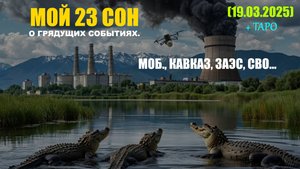 МОЙ 23 СОН О ГРЯДУЩИХ СОБЫТИЯХ. МОБ., КАВКАЗ, ЗАЭС, СВО... + ТАРО. (19.03.2025)