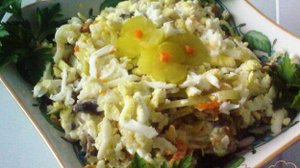 Салат с грибами