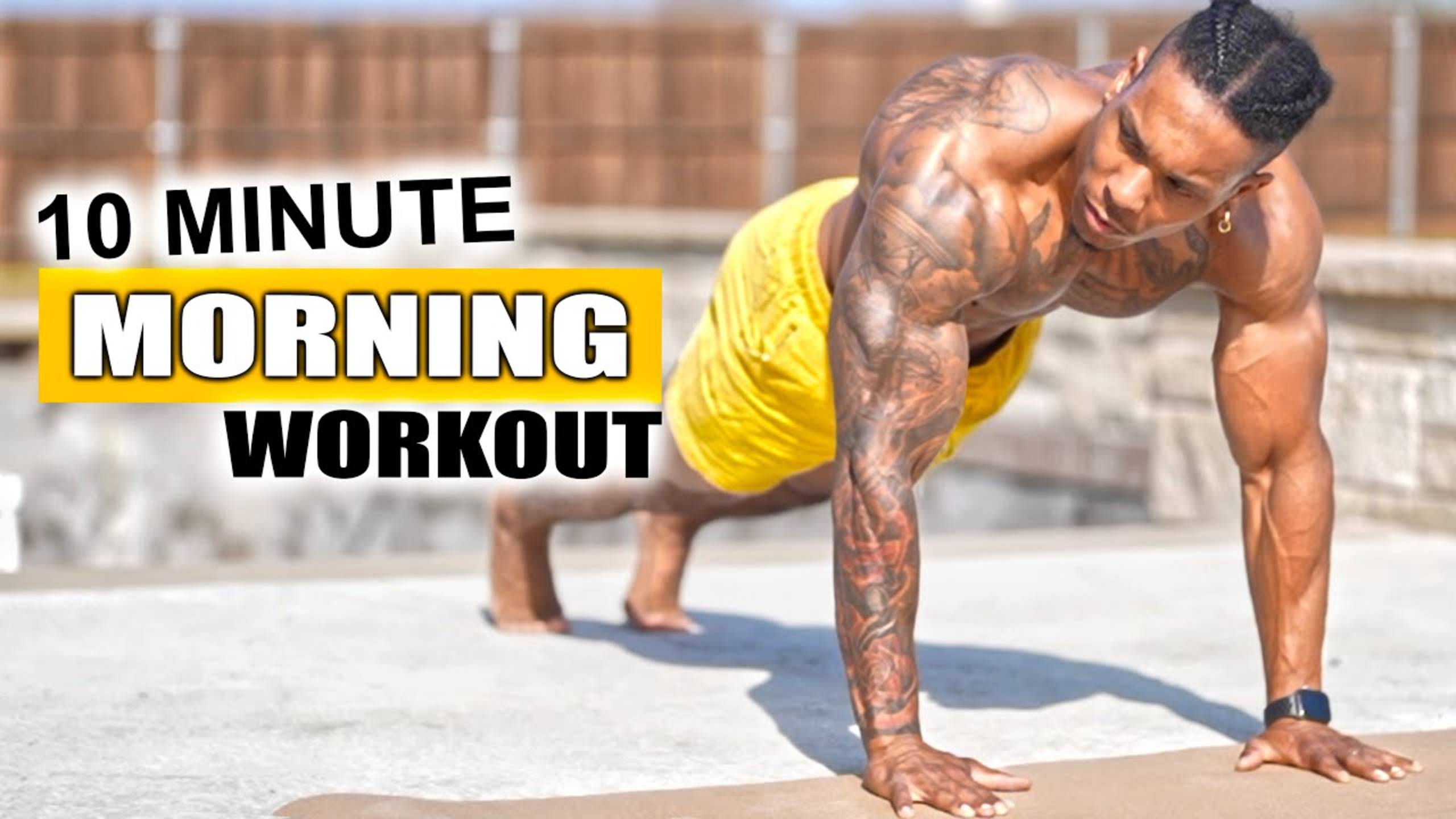 DAILY 10 MINUTE MORNING WORKOUT [NO BREAK] - BullyJuice смотреть онлайн