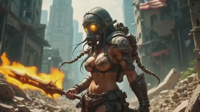 Sci-Fi от ИИ  Музыка апокалипсиса США  ИИ генерирует всё