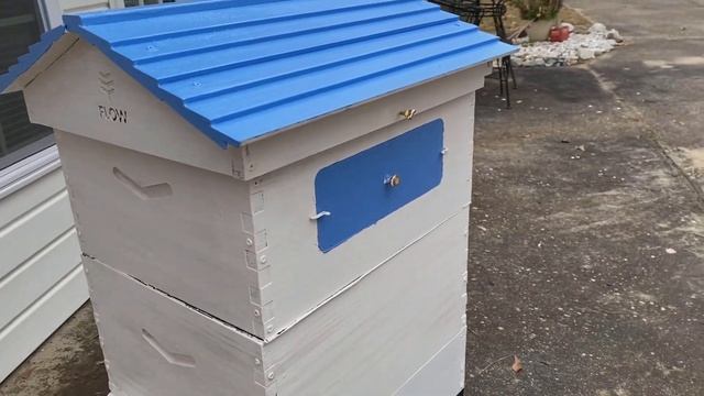 Finished Painting My First Flow Hive. #flowhive #flowhives #beekeeping