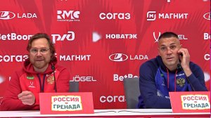 Валерий Карпин и Артём Дзюба блистали остроумием, отвечая на вопросы журналистов перед игрой Сборной