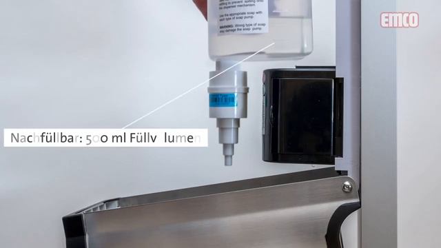 Функции напольных и настенных дозаторов дезинфицирующих средств Emco смотреть онлайн