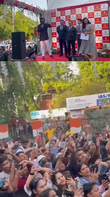 Agra mein Ranbir Kapoor ka Jalwa. Kalyan jewellers program #reels #ranbirkapoor #star
