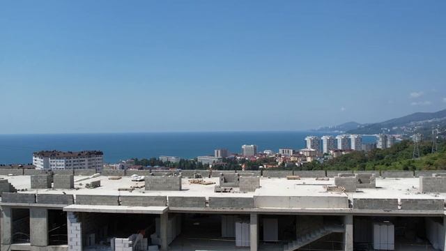 Дом №3  6 этаж , вид на море из окон ЖК Оливия