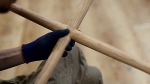 Изготовление "круглого" стола мастером Ишитани