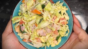 Салат с копченой курой