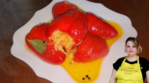 МОЛДАВСКАЯ ЗАКУСКА.🫑КВАШЕНЫЙ  БОЛГАРСКИЙ ПЕРЕЦ ФАРШИРОВАННЫЙ КАПУСТОЙ.🫑🥬🥕