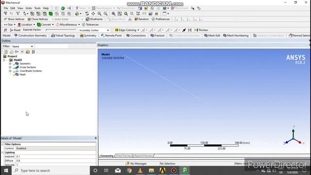Fixed -Fixed 1D Beam Analysis | Basics of ansys (ME) 05
