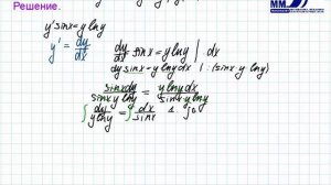 3_30_Дифференциальные уравнения 1 порядка. Задача Коши