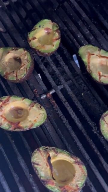 GRILLED AVOCADOS with a garlic lime vinaigrette смотреть онлайн