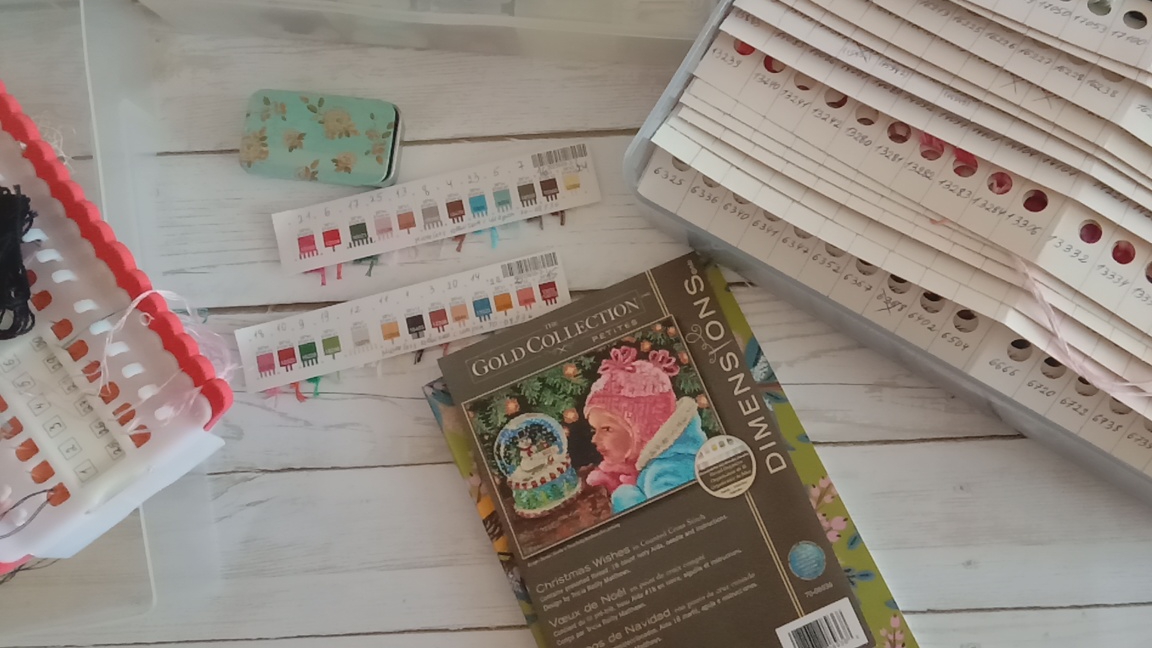 Разбор ниток с наборов Дименшенс в хранилище ниток. смотреть онлайн