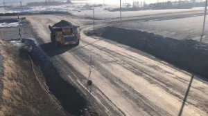 БелАз 200 тонник на угольном разрезе