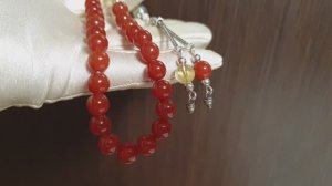 Мусульманские четки из сердолика и цитрина