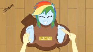 MLP EG Rainbow Dash tickled