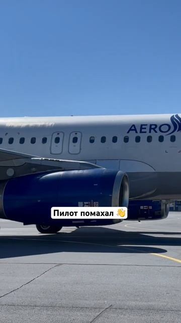 Пилот помахал #авиация #самолет #пилот