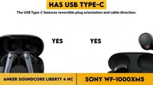 Anker Soundcore Liberty 4 NC vs Sony WF-1000XM5 Comparison