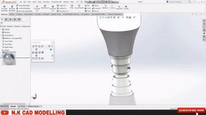 LED Bulb/Light || Design in Solidworks || N.K CAD MODELLING