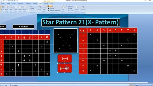 #45 C++ Programming Questions Practice : Star Pattern 21 (X - Pattern)