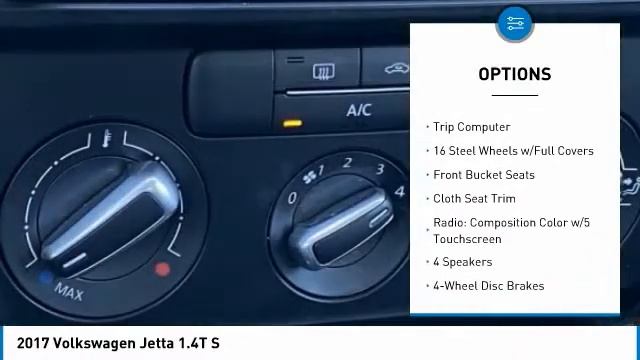 2017 Volkswagen Jetta 1.4T S Silk Blue Metallic in Chattanooga 31117P смотреть онлайн