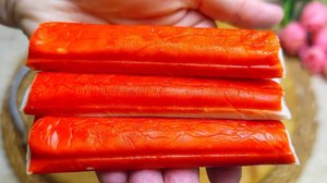 Простые рецепты. Самый быстрый и вкусный салат из крабовых палочек . Не устаю готовить