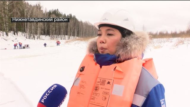 Условный разлив нефти ликвидировали во время учений в Тюменской области