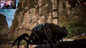 🇩🇪 Бой против Мясного жука, маленький Герой и большой мясной жук [Готика 1 Ремейк - Пролог Нираса]