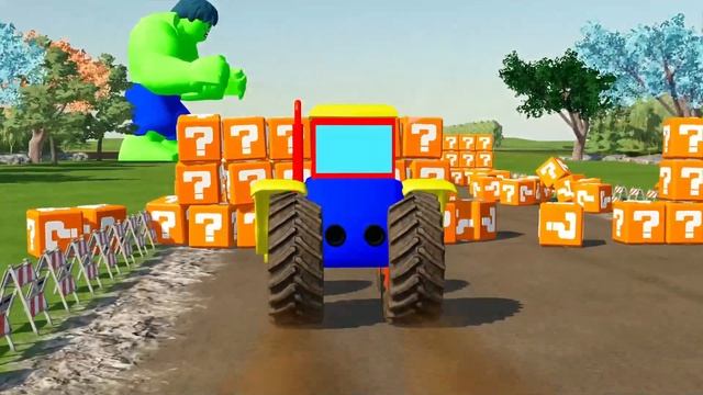 THE ADVENTURE OF COLORFUL TRACTORS : MOVE THE TRACTOR TO PODIUM ONE! FARMING SIMULATOR 22