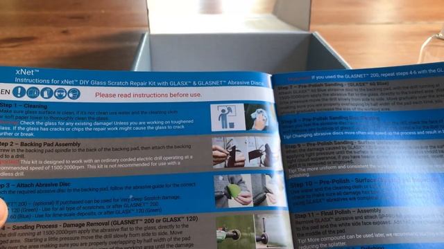 Unboxing our NEW Glass Polish Delux xNet DIY Scratch Removal Kit.