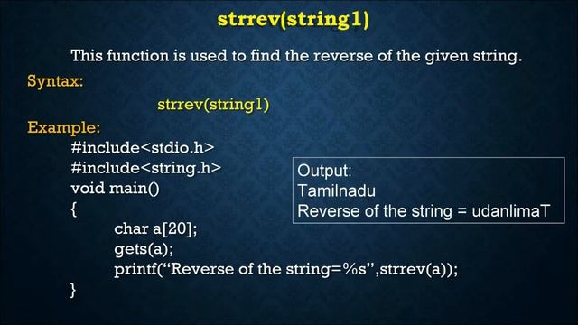 Day 14 - C Programming - String functions