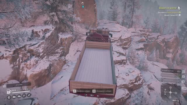 SnowRunner. Амур. Космодром. Поручение "Обвал на шоссе". смотреть онлайн