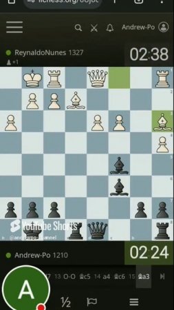 И такое бывает не замечают. #шахматы #chess #lichess #shorts