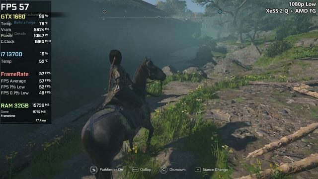GTX 1660 | Assassin's Creed Shadows | 4K | 1440p | 1080p | FSR 3.1 | XeSS2 | FG